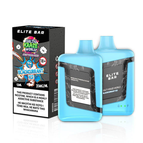 Elite Bar Blackcurrant Ice Disposable Vape | Vaporworld NZ