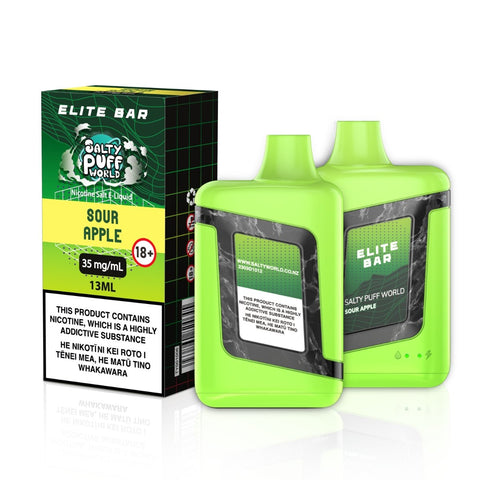 Elite Bar Sour Apple Disposable Vape | Vaporworld NZ