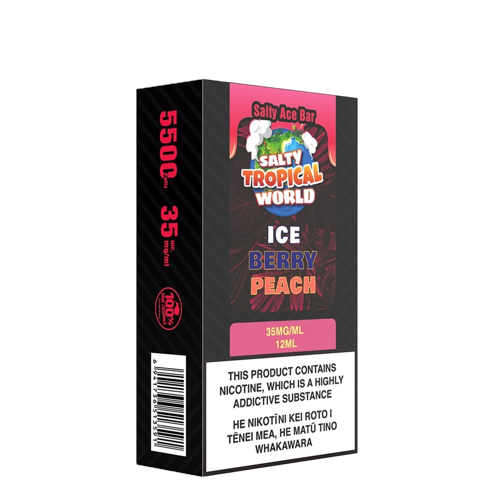 Salty Ace Bar Ice Berry Peach Disposable Vape | Vaporworld NZ